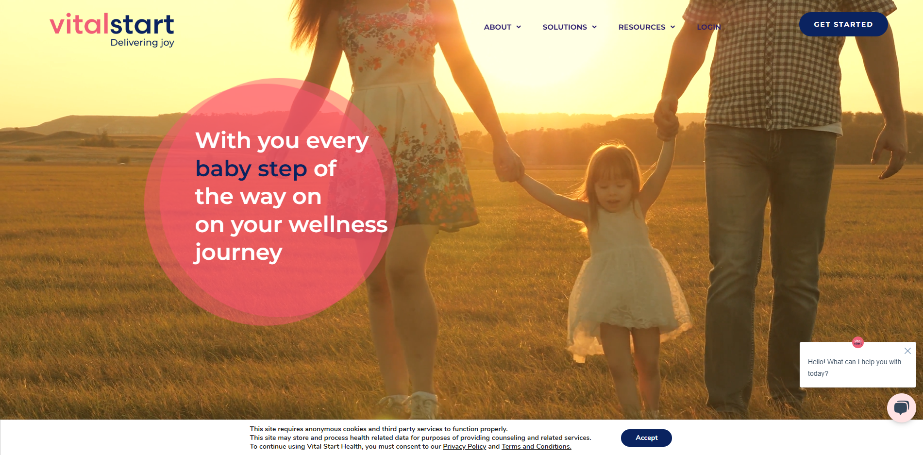 Vital Start Health website
