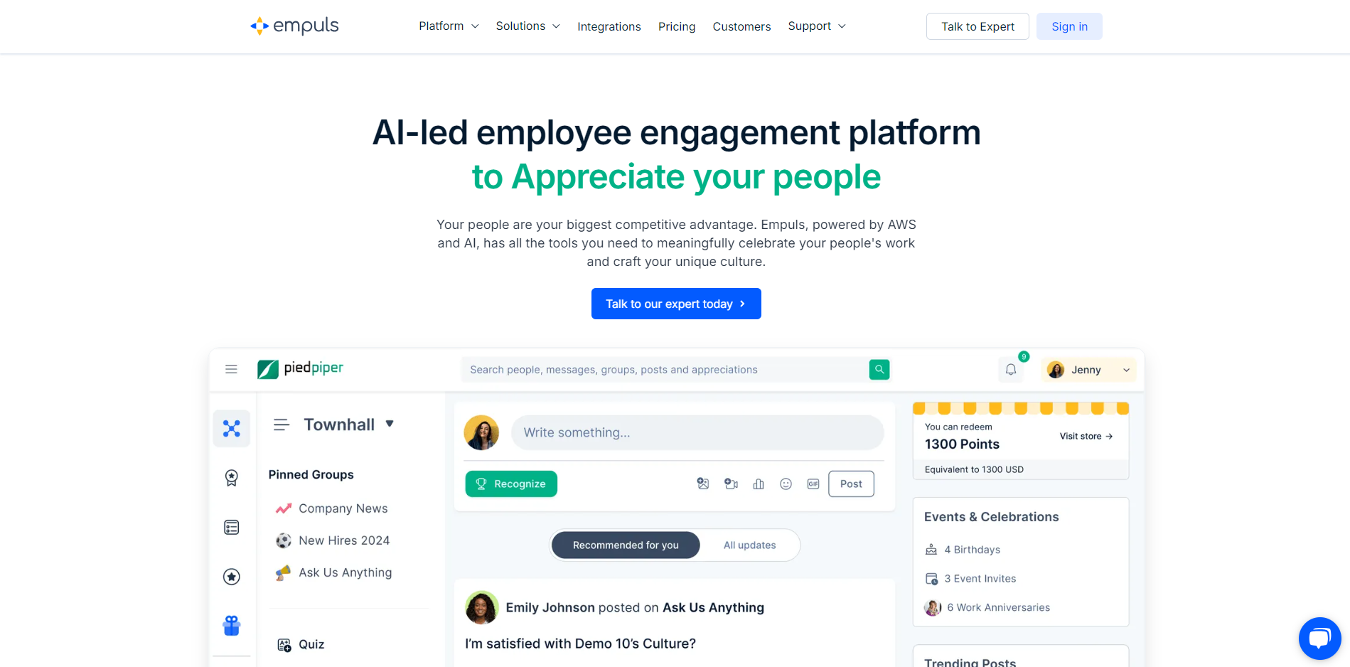 Empuls website